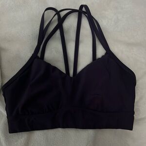 All In Motion Womens Fitness Active Crisscross Strappy Back Sports Bra XL Purple